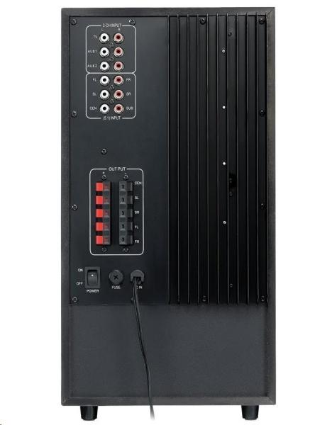 GENIUS repro SW-HF 5.1 6000 Ver. II/ 5.1/ 200W/ Drevený/ Diaľkové ovládanie1