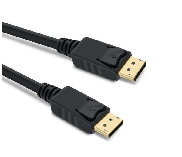 Kábel PREMIUMCORD DisplayPort 1.4 pripojovací kábel M/ M,  pozlátené konektory,  1 m