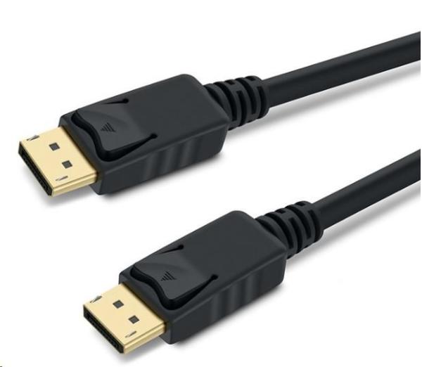 PREMIUMCORD DisplayPort 1.3/ 1.4 pripojovací kábel M/ M,  pozlátené konektory,  1 m