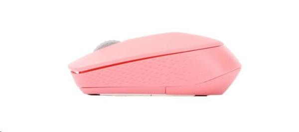RAPOO Mouse M100 Silent Komfortná tichá viacrežimová myš,  ružová0