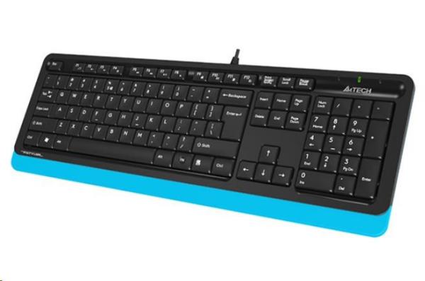 A4tech FK10 FSTYLER,  klávesnice,  CZ/ US,  USB,  modrá barva3