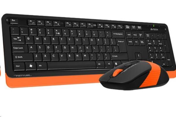 A4tech FG1010 FSTYLER set bezdrôtový. klávesnica + myš, oranžová2