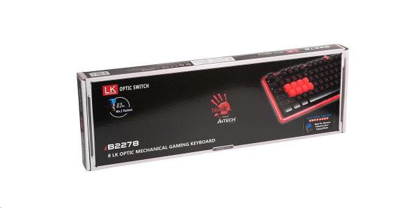 A4tech Bloody B2278 podsvícená herní klávesnice,  USB,  CZ3