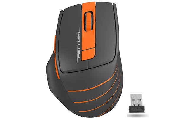A4tech FG30B,  bezdrôtová myš FSTYLER,  oranžová