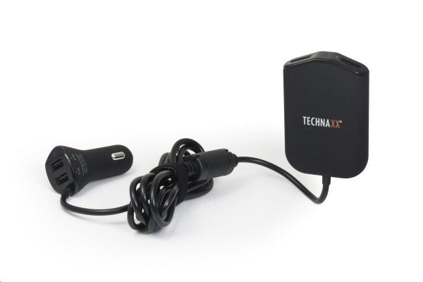 Technaxx rodinná nabíjačka do auta 4x USB (4x max. 2,4A)