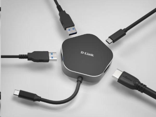 D-Link 4-in-1 USB-C Hub with HDMI a Power Delivery2