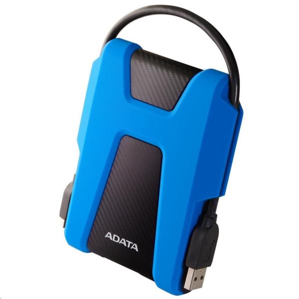 Externý pevný disk ADATA 1TB 2, 5" USB 3.1 AHD680,  modrá (guma,  odolná voči nárazom)