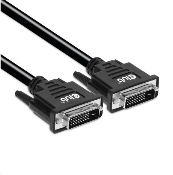 Club3D DVI-D Dual Link kábel (24+1),  3 m,  obojsmerný,  28 AWG5