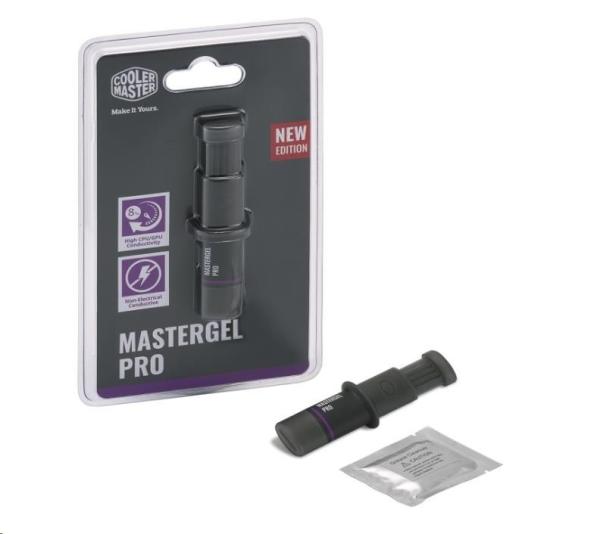Tepelná pasta Cooler Master pre CPU Master Gel Pro V2,  tep. vodivosť 8 W.m,  1.5 ml,  4 g,  sivá5