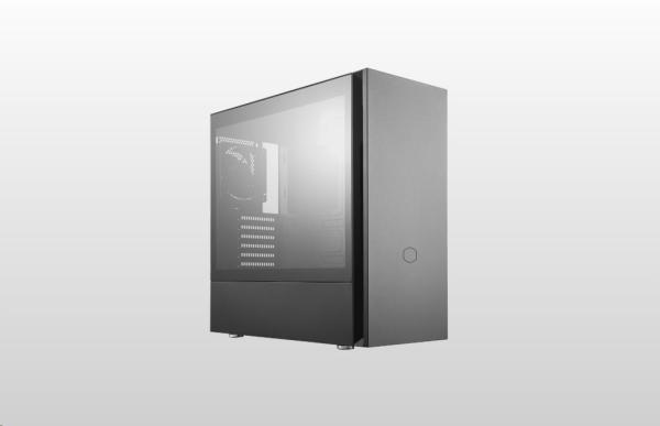 CoolerMaster case Silencio S600 Tempered Glass, ATX, Mid Tower, čierna, bez zdroje