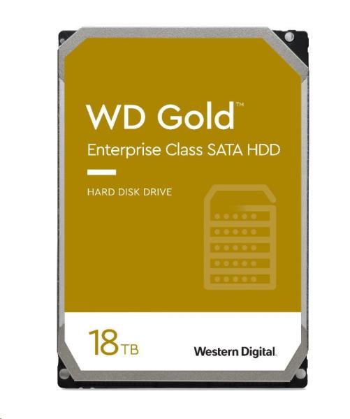 WD GOLD WD181KRYZ 18TB SATA/ 6Gb/s 512MB cache 7200 otáčok za minútu, CMR, Enterprise