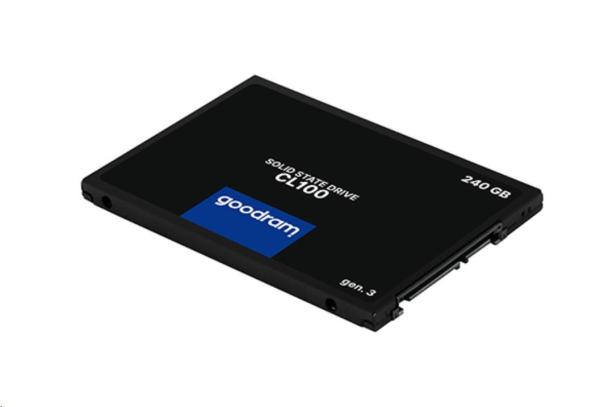 GOODRAM SSD CL100 Gen.3 240 GB SATA III 7 mm,  2, 5" (R: 520 MB/ s; W 400 MB/ s)3