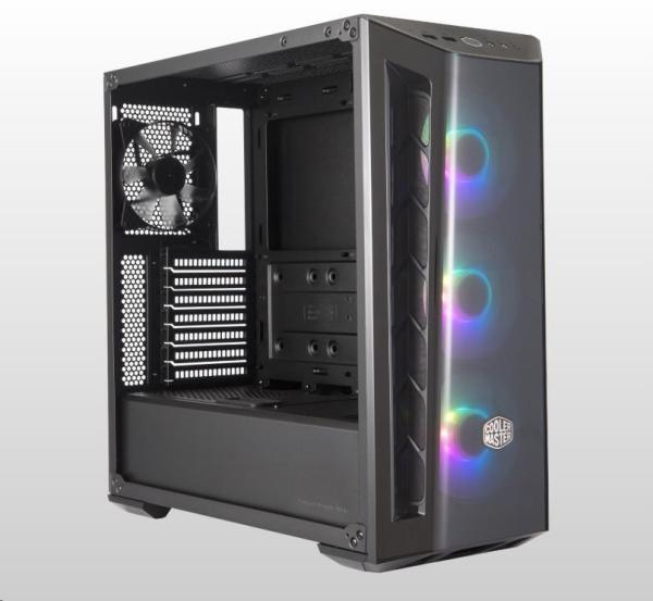 Cooler Master case MasterBox MB520 ARGB,  E-ATX,  Průhledná bočnice,  3x 120mm ARGB Fan,  1x 120mm Fan,  Černá3