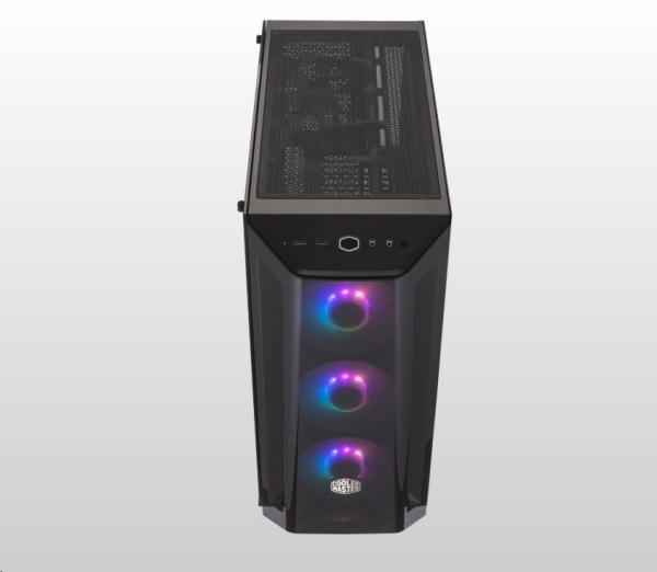 Cooler Master case MasterBox MB520 ARGB,  E-ATX,  Průhledná bočnice,  3x 120mm ARGB Fan,  1x 120mm Fan,  Černá7