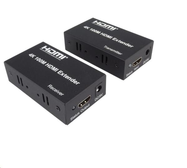 Rozširovač HDMI PremiumCord 4K na 100 m pomocou jedného kábla Cat5e/ Cat6