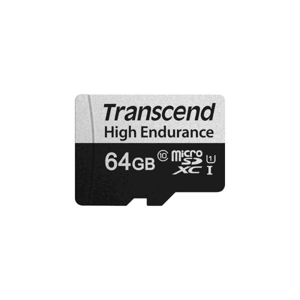 Karta TRANSCEND MicroSDXC 64GB 350V,  vysoká odolnosť