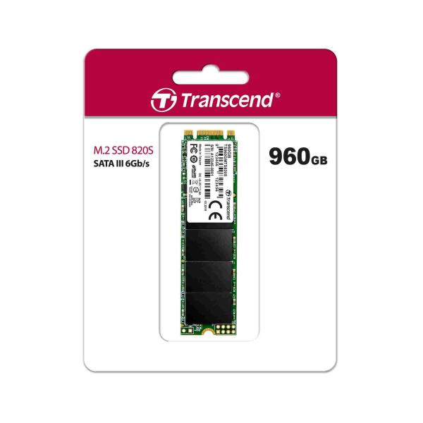 TRANSCEND SSD MTS820 960GB,  M.2 2280,  SATA III 6 Gb/ s,  TLC1