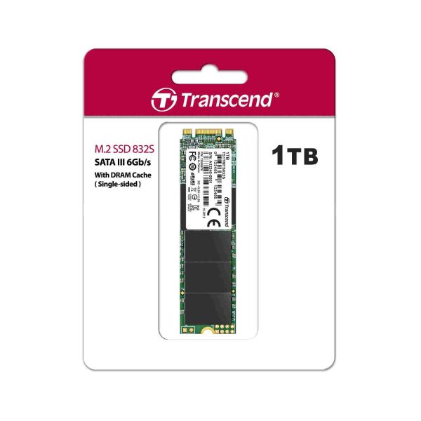 TRANSCEND SSD MTS832S,  jednostranný,  1 TB,  M.2 2280,  SATA B+M Key,  TLC3