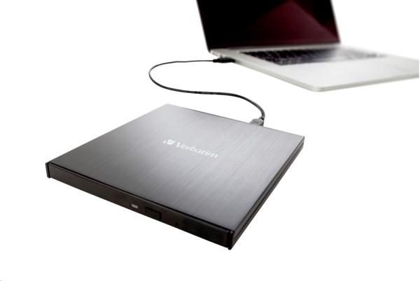 VERBATIM externá mechanika DVD-RW Rewriter USB-C,  čierna3