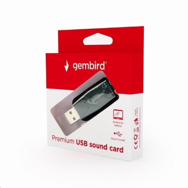 GEMBIRD Adaptér USB zvuková karta,  Virtus Plus4