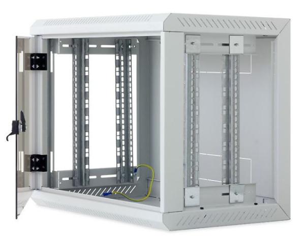 19" jednodielny rack TRITON 9U/ 600 mm,  odnímateľné bočné kryty,  čierny2
