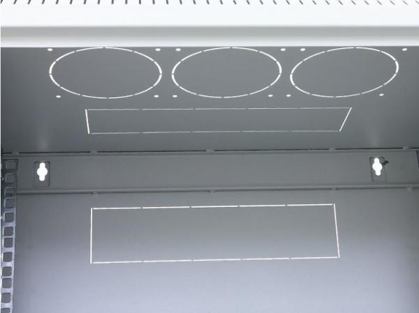 19" jednodielny rack TRITON 9U/ 600 mm,  odnímateľné bočné kryty,  čierny6