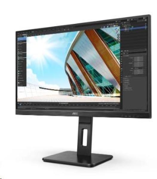 AOC MT IPS LCD WLED 27" 27P2Q - panel IPS,  1920x1080,  D-Sub,  DVI,  HDMI,  DP,  USB,  reproduktory,  pivot1