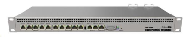 MikroTik RouterBOARD RB1100AHx4 (RB1100x4), 1.4GHz Quad-Core CPU, 1GB RAM, 13x LAN, vč. L6 licence / / BAZAR