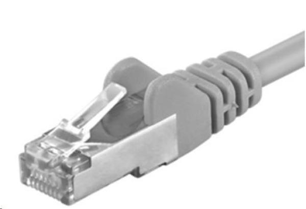 PREMIUMCORD Patch kábel CAT6a S-FTP,  RJ45-RJ45,  AWG 26/ 7 0, 5m sivý