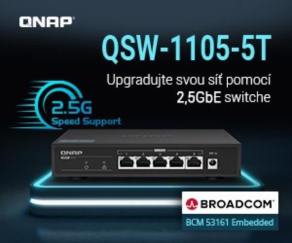 QNAP switch QSW-1105-5T (5x2, 5GbE, fanless)1