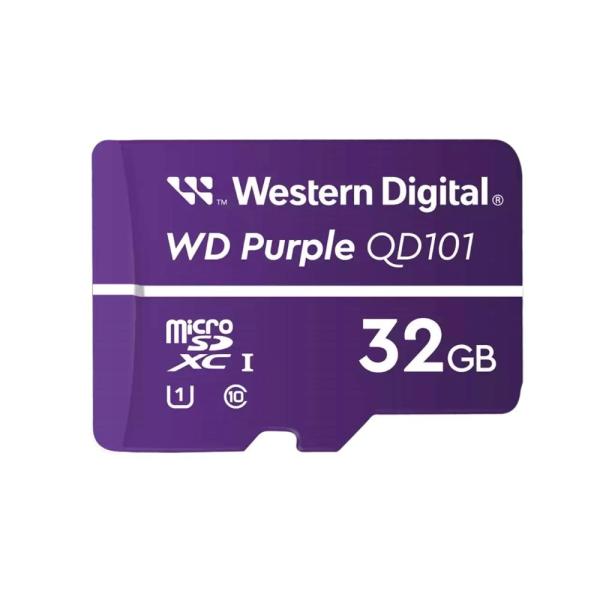 WD MicroSDHC karta 32GB Purple WDD032G1P0C Class 10,  16TBW