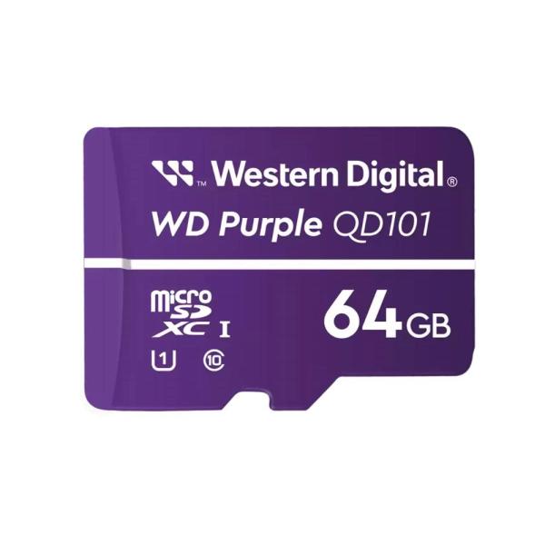 Karta WD MicroSDXC 64 GB fialová WDD064G1P0C Trieda 10, 16 TBW