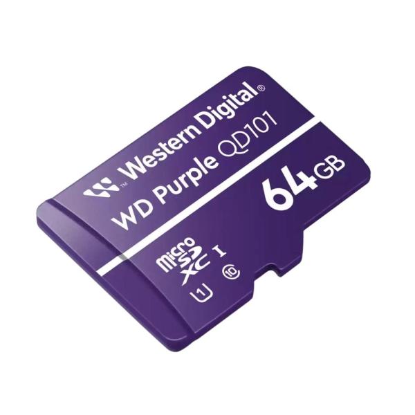 Karta WD MicroSDXC 64 GB fialová WDD064G1P0C Trieda 10,  16 TBW1