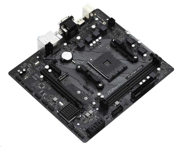 ASRock MB Sc AM4 A520M-HDV,  AMD A520M,  2xDDR4,  HDMI,  DVI3