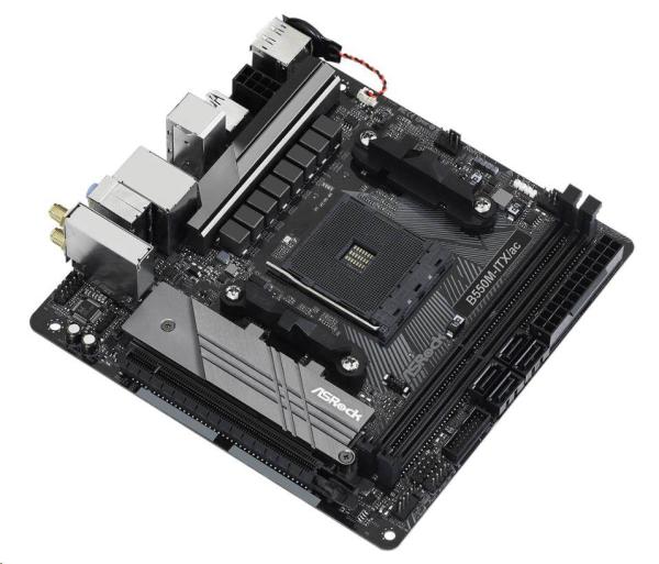 ASRock MB Sc AM4 B550M-ITX/ AC,  AMD B550M,  2xDDR4,  HDMI,  DP2