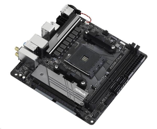 ASRock MB Sc AM4 A520M-ITX/ AC,  AMD A520,  2xDDR4,  HDMI,  DP1