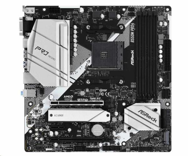ASRock MB Sc AM4 B550M PRO4,  AMD B550,  4xDDR4,  HDMI,  DP