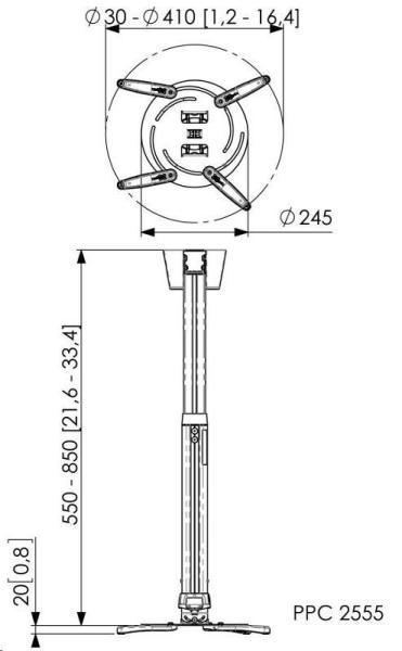 Vogel&quot;s PPC 2555 - teleskopický držák projektoru 55-85 cm1