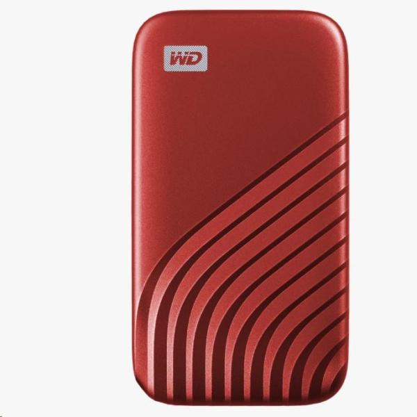 SanDisk WD My Passport SSD externý 1TB ,  USB-C 3.2 ,  1050/ 1000MB/ s R/ W PC a Mac ,  červená