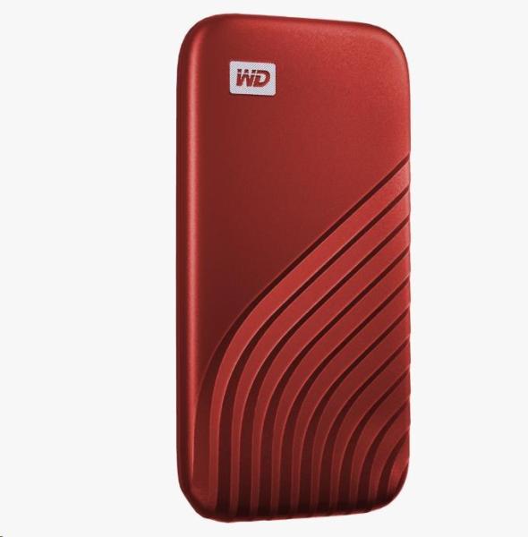 SanDisk WD My Passport SSD externý 1TB ,  USB-C 3.2 ,  1050/ 1000MB/ s R/ W PC a Mac ,  červená1