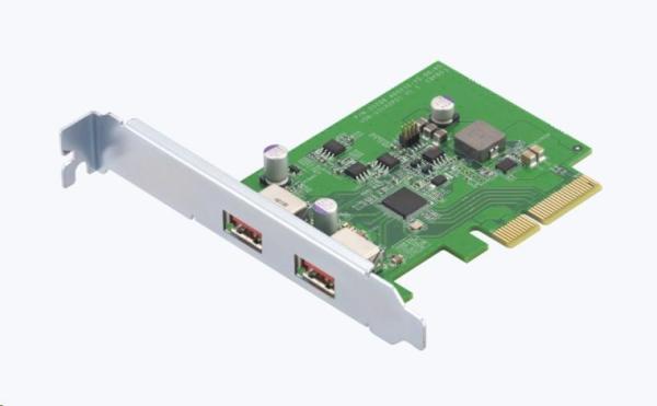 QNAP QXP-10G2U3A - Dvojportová USB 3.2 Gen2 10Gb PCIe rozširujúca karta pre NAS a PC