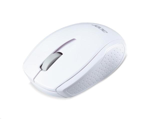 Bezdrôtová myš ACER G69 White - RF2.4G,  1600 dpi,  95x58x35 mm,  dosah 10 m,  2x AAA,  Win/ Chrome/ Mac,  maloobchodné balenie3
