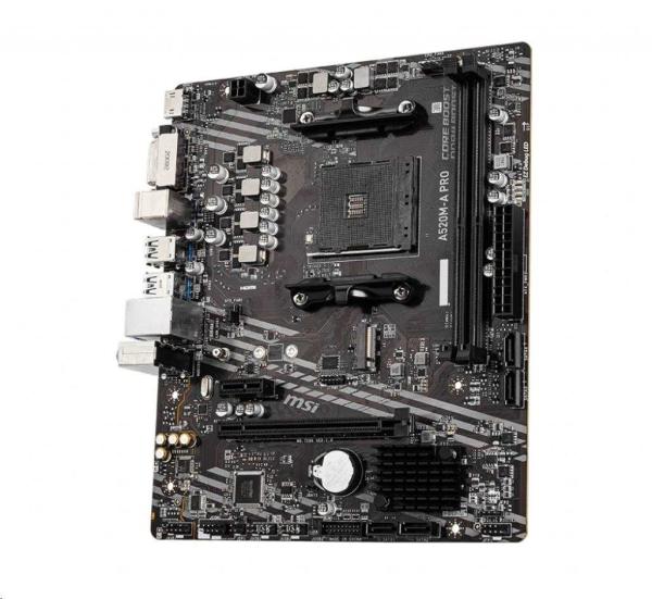 MSI MB Sc AM4 A520M-A PRO,  AMD A520,  2xDDR4,  m-ATX2