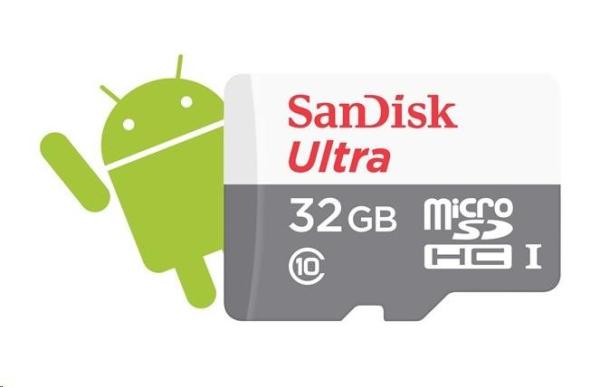SanDisk MicroSDHC 32 GB Ultra (80 MB/ s,  Class 10 UHS-I,  Android)