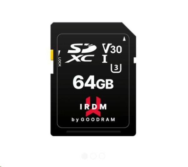 Karta GOODRAM SDXC 64GB IRDM (R:100/W:70 MB/s) UHS-I U3