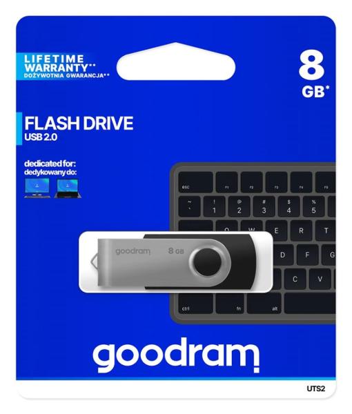 GOODRAM Flash Disk UTS2 8GB USB 2.0,  černá3