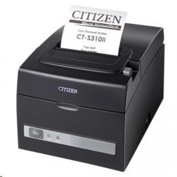 Citizen CT-S310II LAN,  Dual-IF,  8 bodov/ mm (203 dpi),  rezačka,  čierna