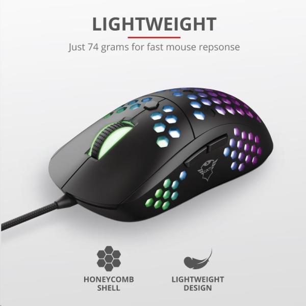 Ultraľahká herná myš TRUST GXT 960 Graphin0