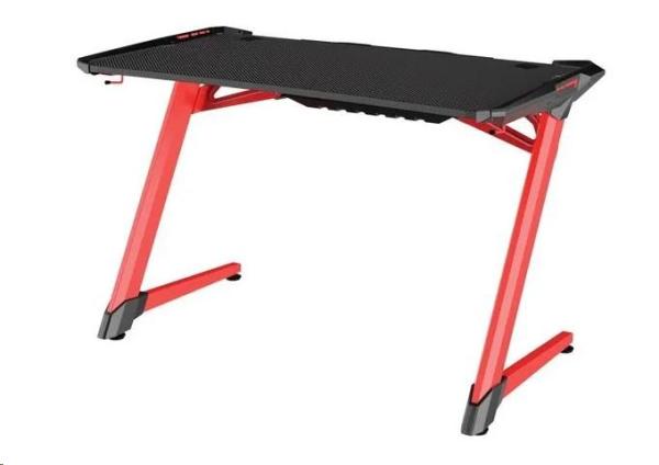 Sandberg herní stůl,  Fighter Gaming Desk 2,  červeno-černý