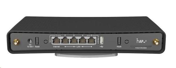 MikroTik RBD53iG-5HacD2HnD,  hAP ac3,  716MHz CPU,  256MB RAM,  USB,  5x LAN, Wi-Fi 2.4GHz + 5 GHz,  PoE,  vrátane. L42